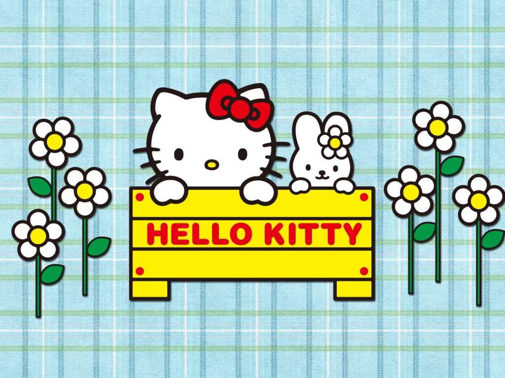 Hello Kitty Cartoon for 1024 x 768 resolution