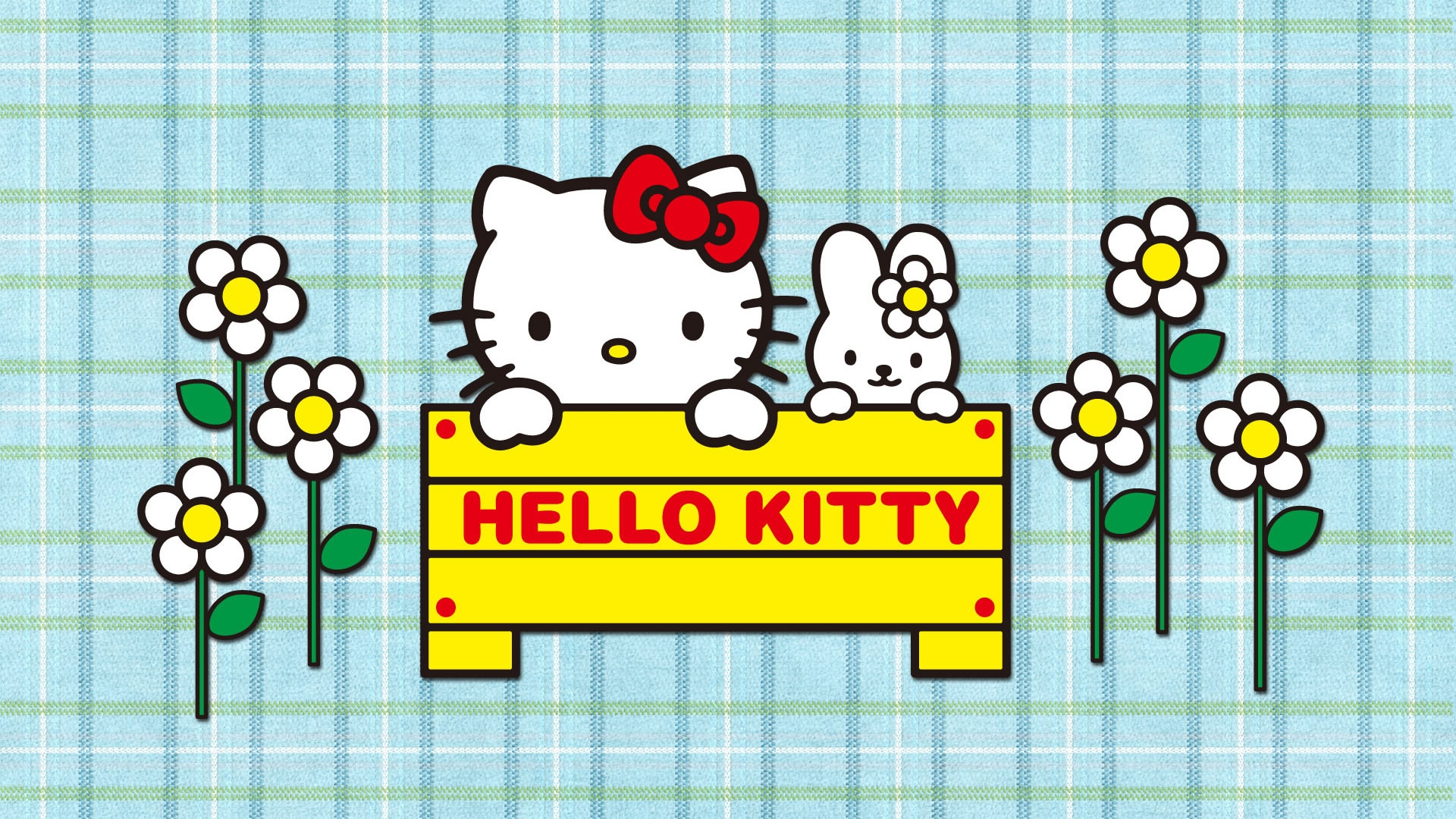 Hello Kitty Cartoon for 1920 x 1080 HDTV 1080p resolution