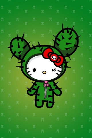 Hello Kitty Emo for 320 x 480 iPhone resolution