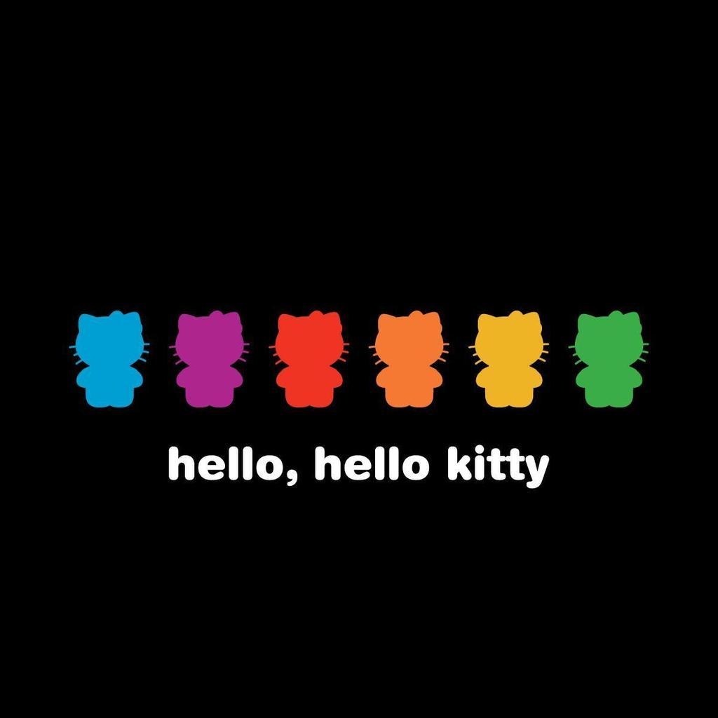 Hello Kitty Shapes for 1024 x 1024 iPad resolution