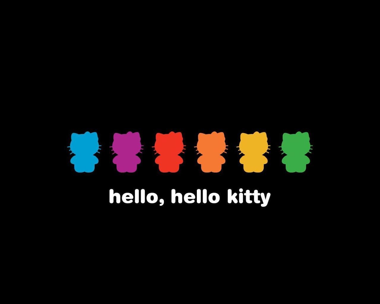 Hello Kitty Shapes for 1280 x 1024 resolution