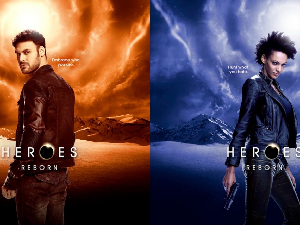 Heroes Reborn Carlos Gutierrez and Joanne Collins for 1152 x 864 resolution