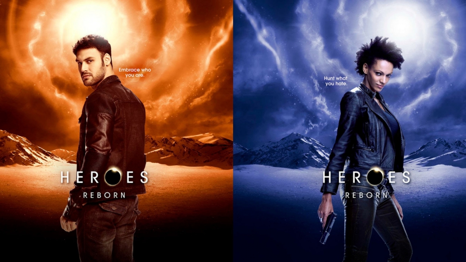 Heroes Reborn Carlos Gutierrez and Joanne Collins for 1536 x 864 HDTV resolution