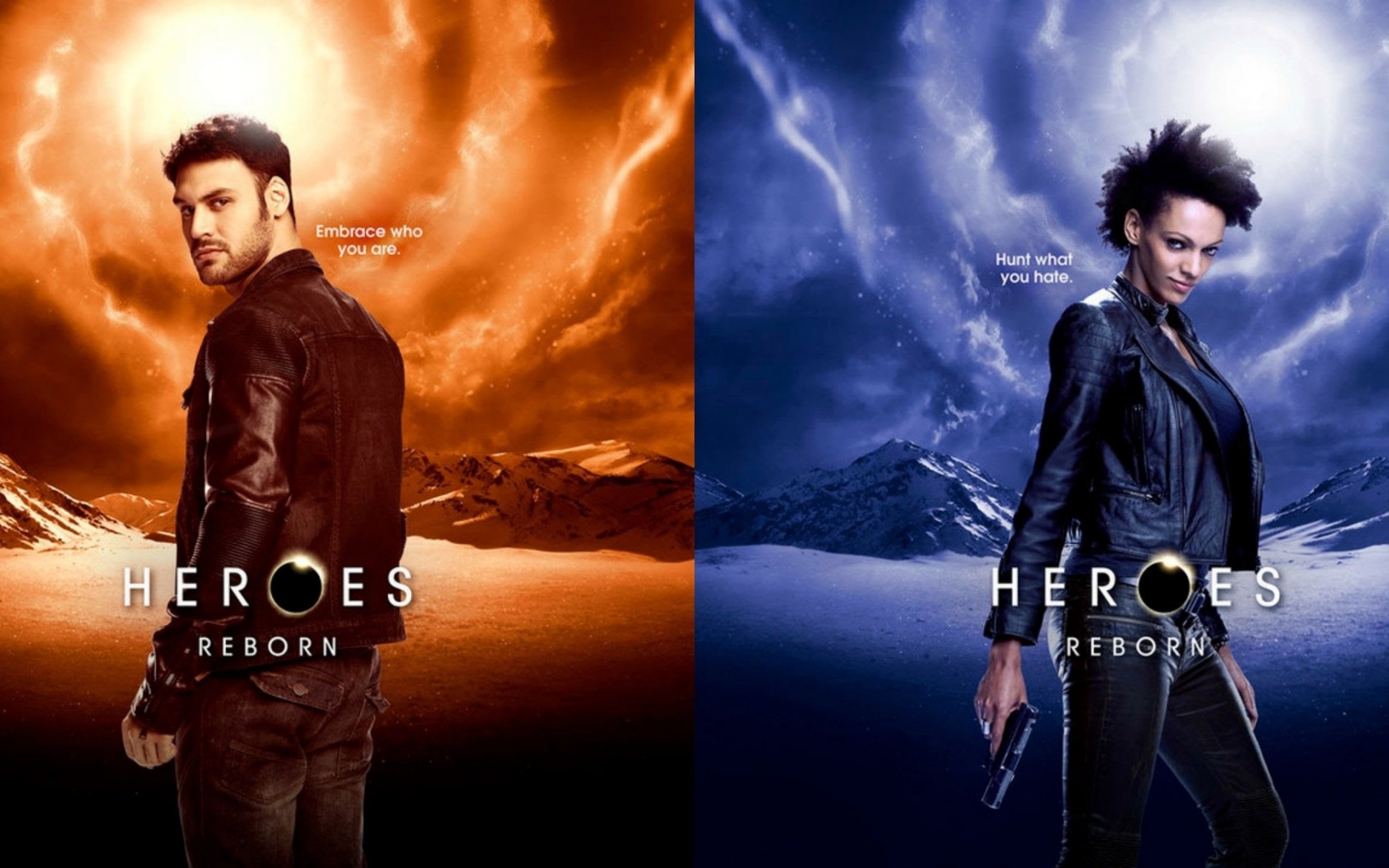 Heroes Reborn Carlos Gutierrez and Joanne Collins for 1680 x 1050 widescreen resolution