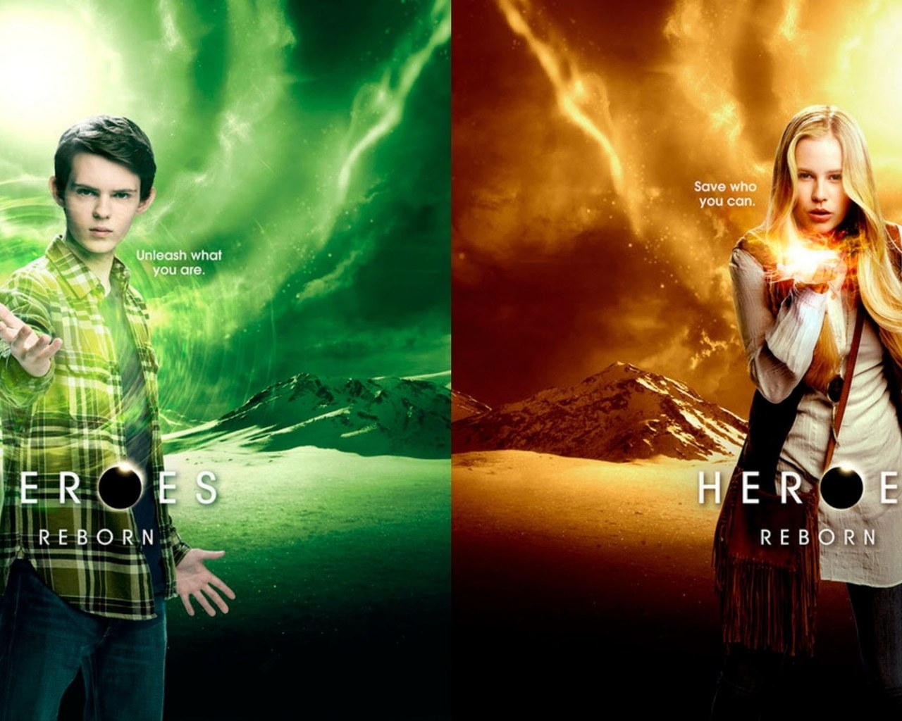 Heroes Reborn Tommy Clarke and Malina for 1280 x 1024 resolution