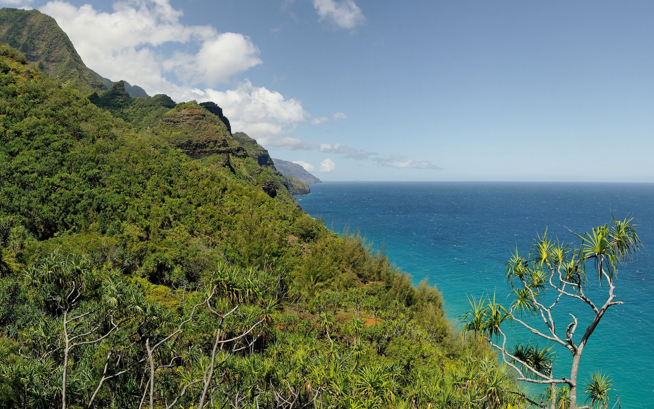 Hiking The Na Pali for 1280 x 800 widescreen resolution