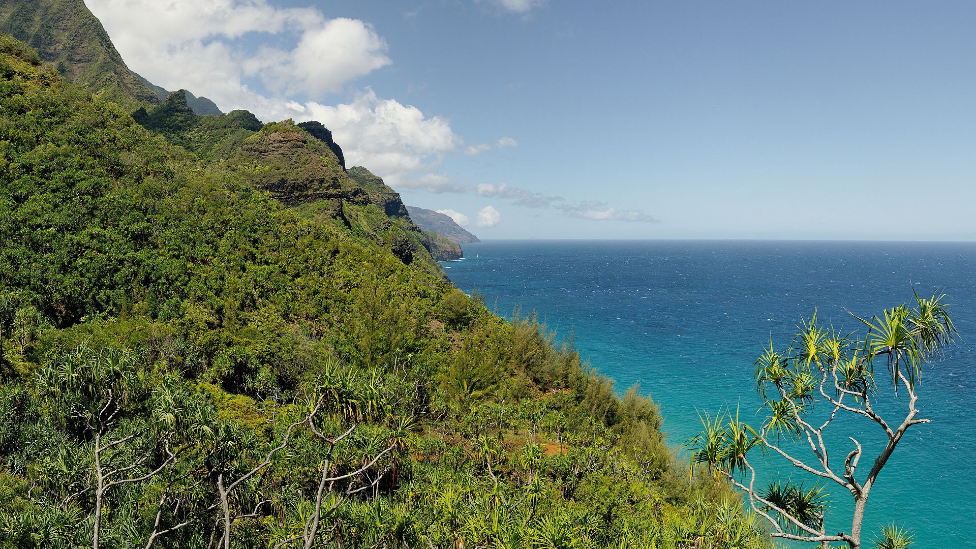 Hiking The Na Pali for 1920 x 1080 HDTV 1080p resolution