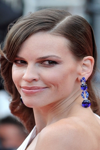 Hilary Swank Red Carpet for 320 x 480 iPhone resolution