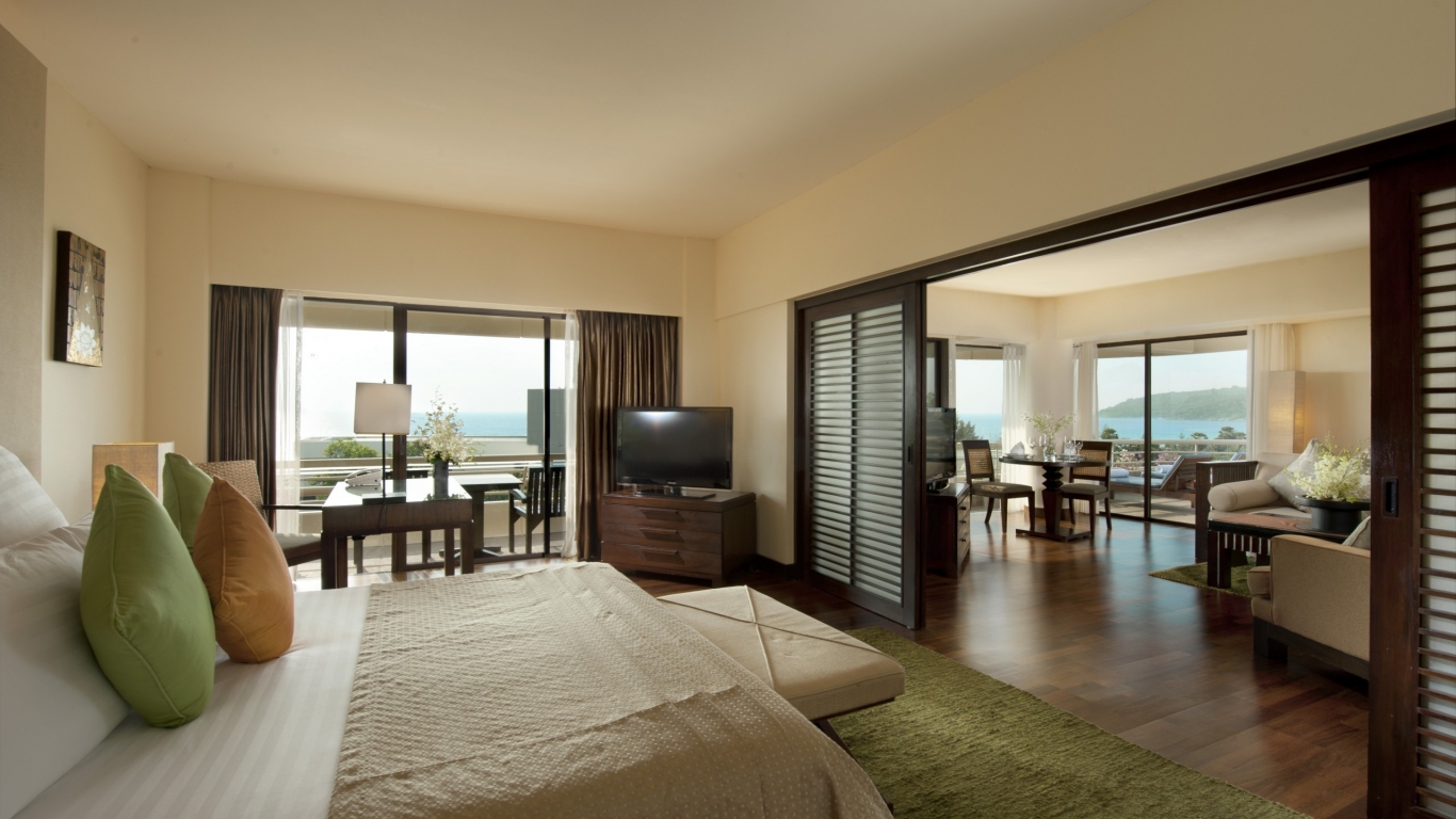 Hilton Room Design for 1366 x 768 HDTV resolution