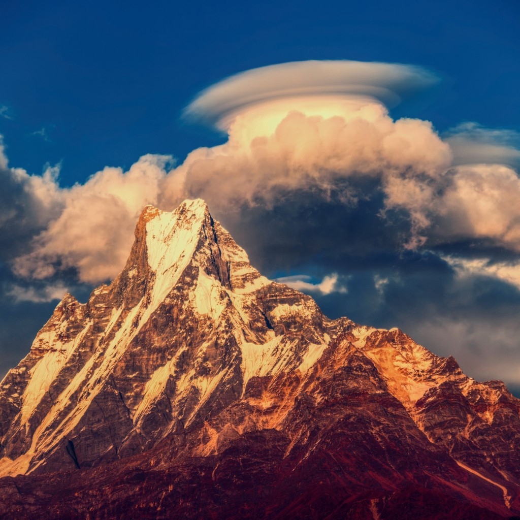 Himalayas Mountains Nepal for 1024 x 1024 iPad resolution