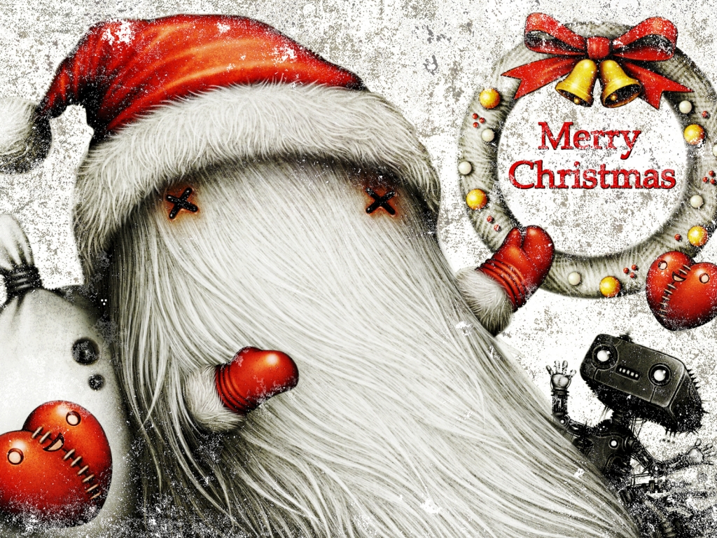Ho Ho Merry Christmas for 1024 x 768 resolution
