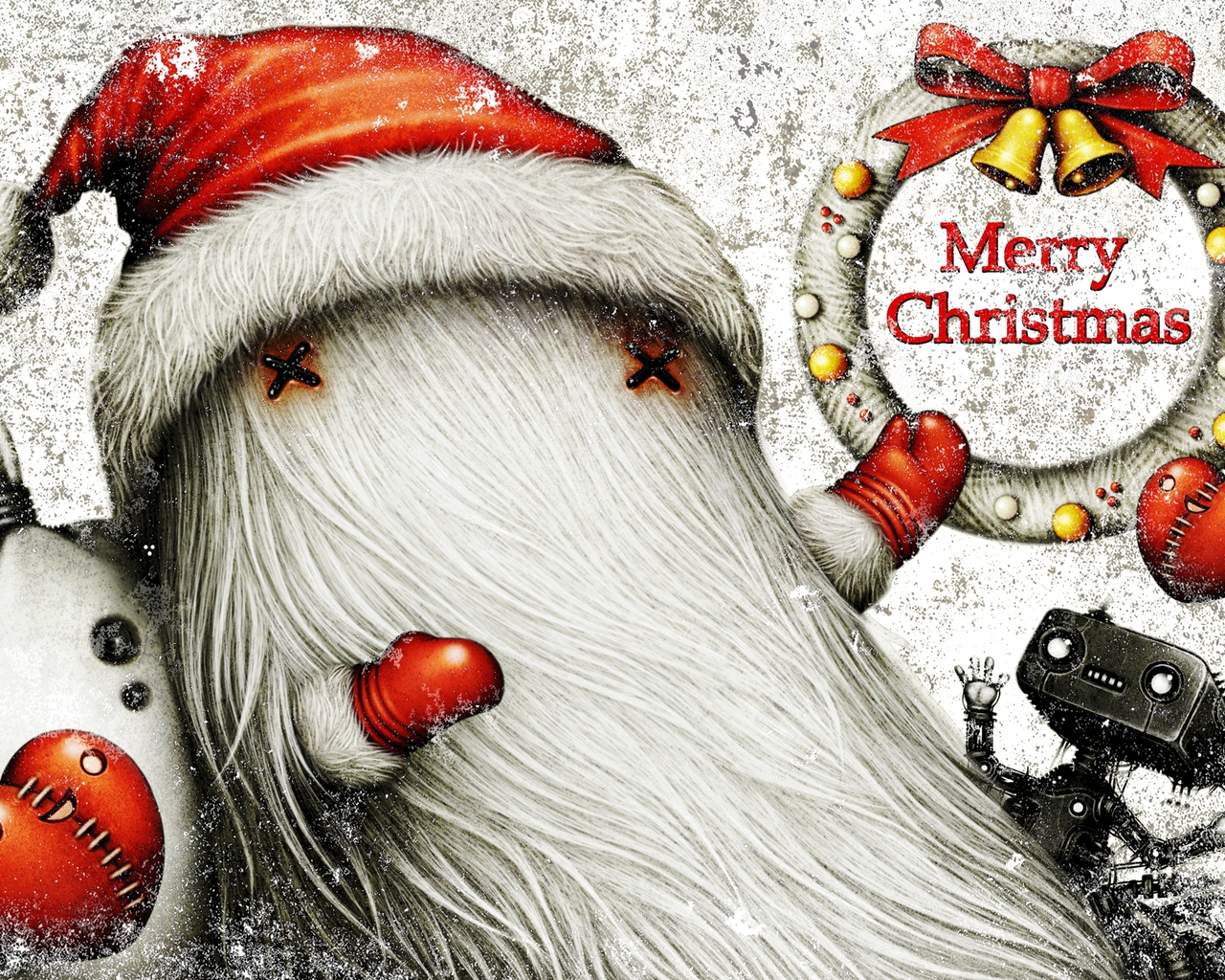 Ho Ho Merry Christmas for 1280 x 1024 resolution