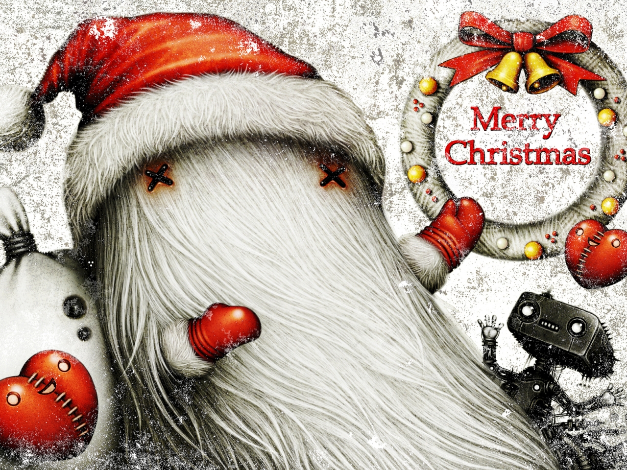 Ho Ho Merry Christmas for 1280 x 960 resolution
