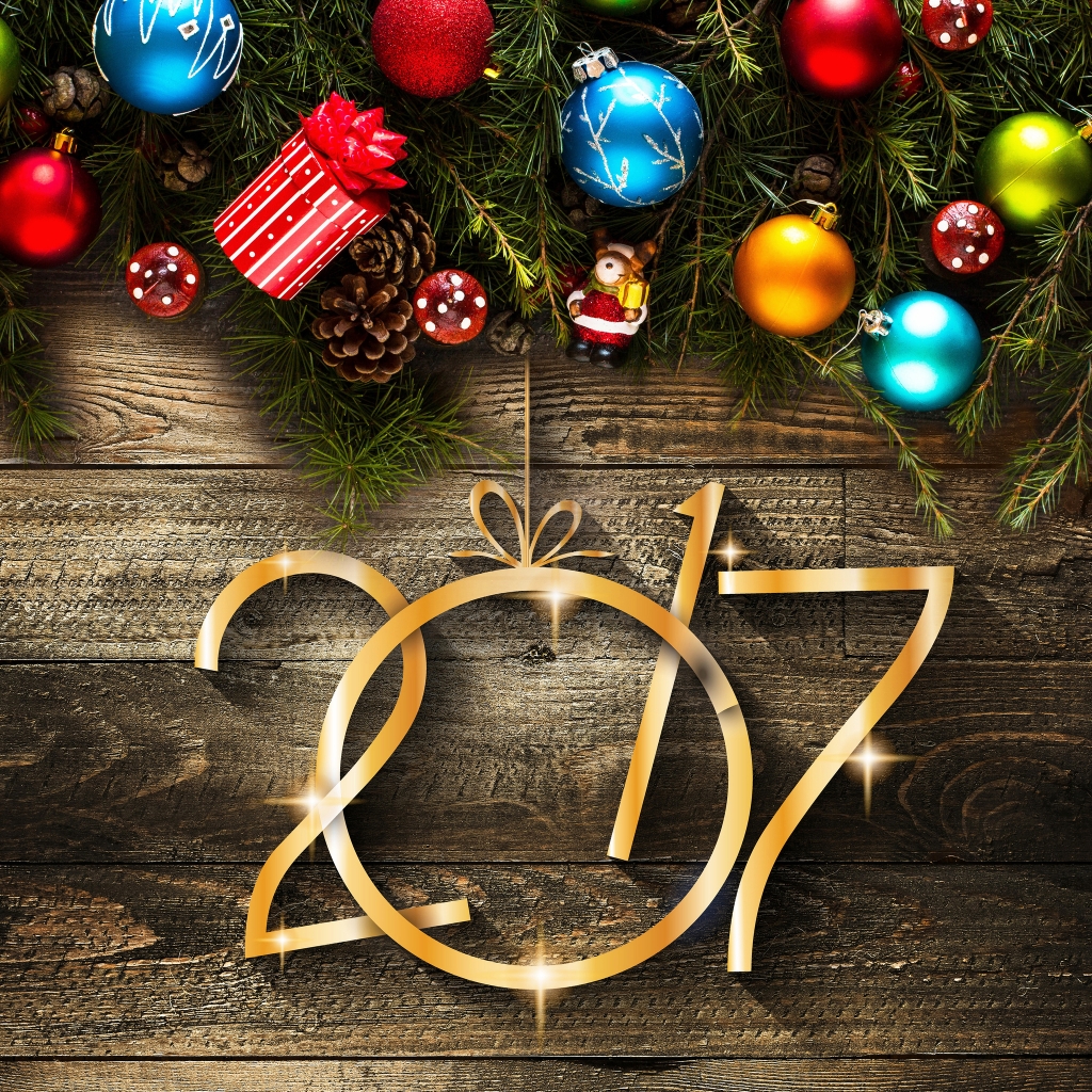 Holiday Season Decorations for 1024 x 1024 iPad resolution
