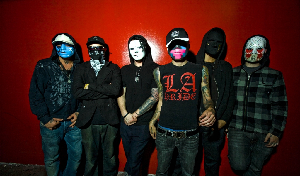 Hollywood Undead Band for 1024 x 600 widescreen resolution
