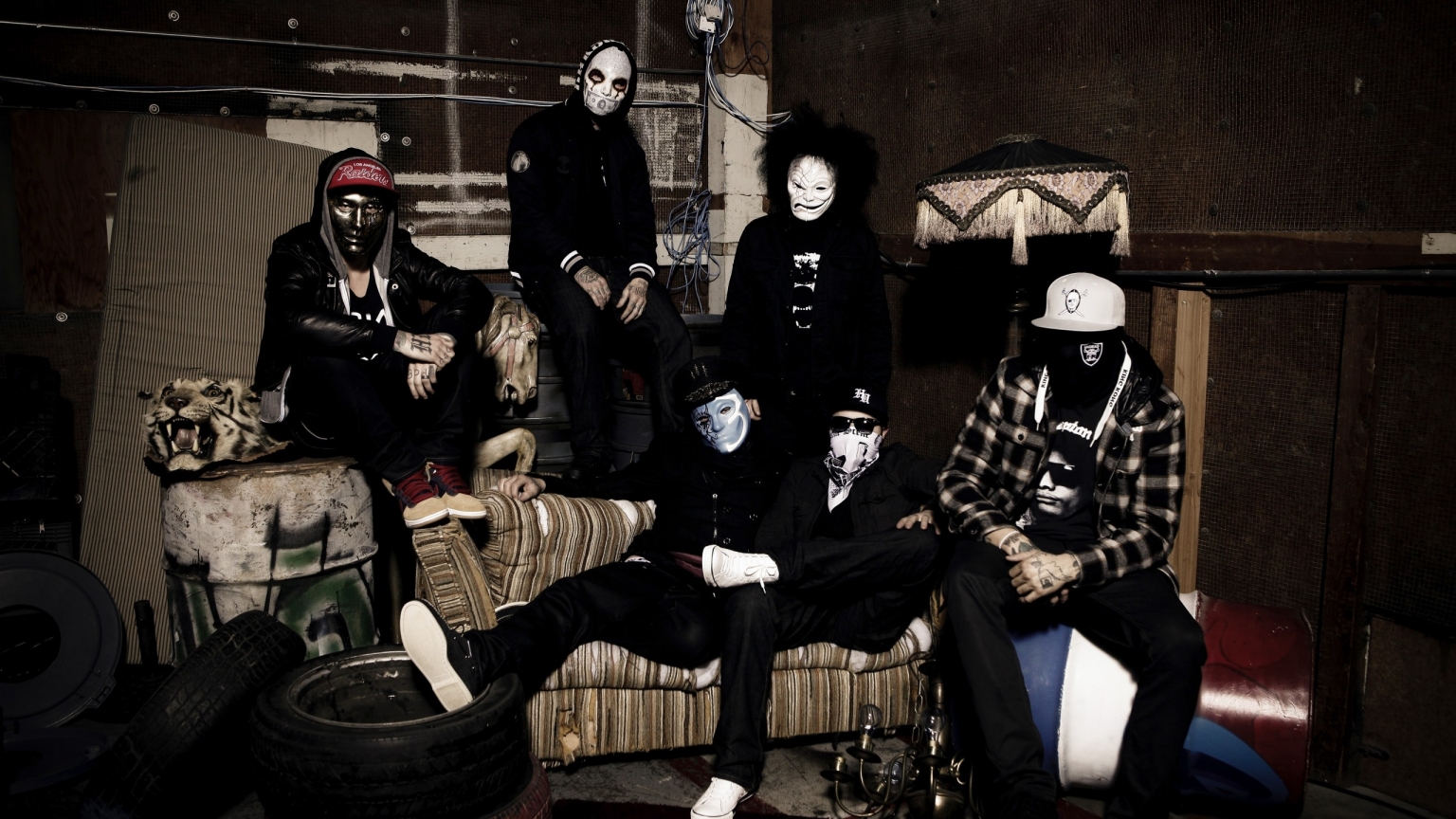 Hollywood Undead Mask for 1536 x 864 HDTV resolution