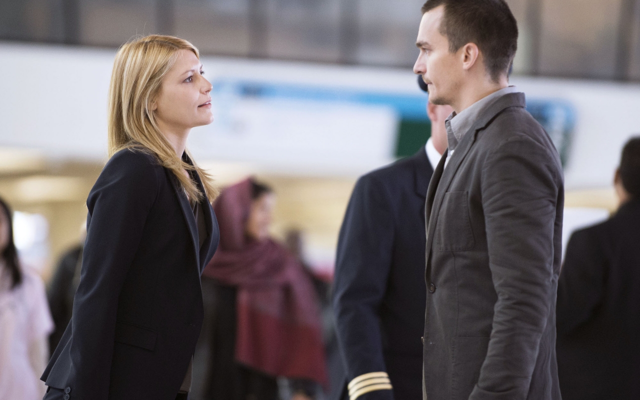 Homeland Carrie and Peter for 1280 x 800 widescreen resolution