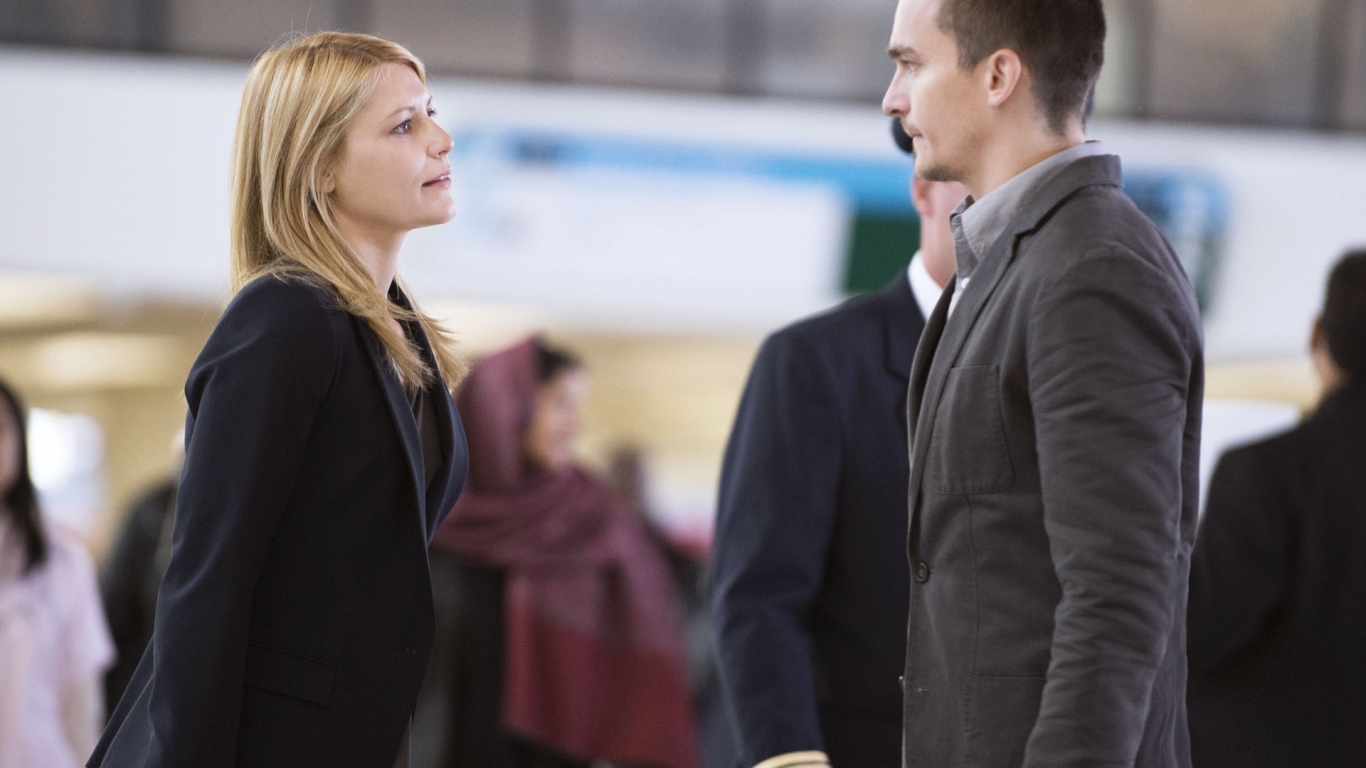 Homeland Carrie and Peter for 1366 x 768 HDTV resolution