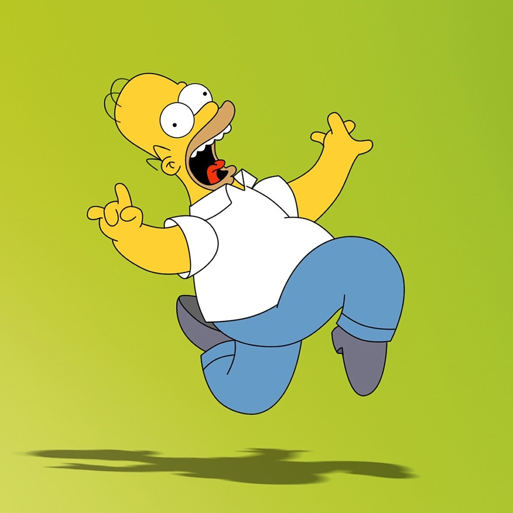 Homer Simpson for 1024 x 1024 iPad resolution