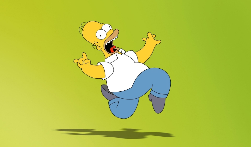 Homer Simpson for 1024 x 600 widescreen resolution