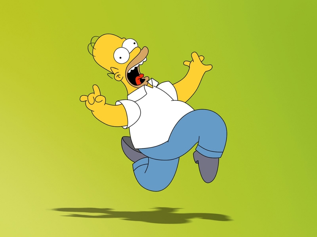 Homer Simpson for 1024 x 768 resolution