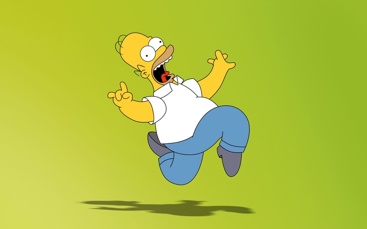 Homer Simpson for 1280 x 800 widescreen resolution