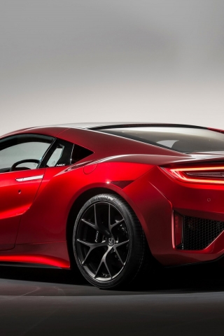 Honda NSX 2015 Back View for 320 x 480 iPhone resolution
