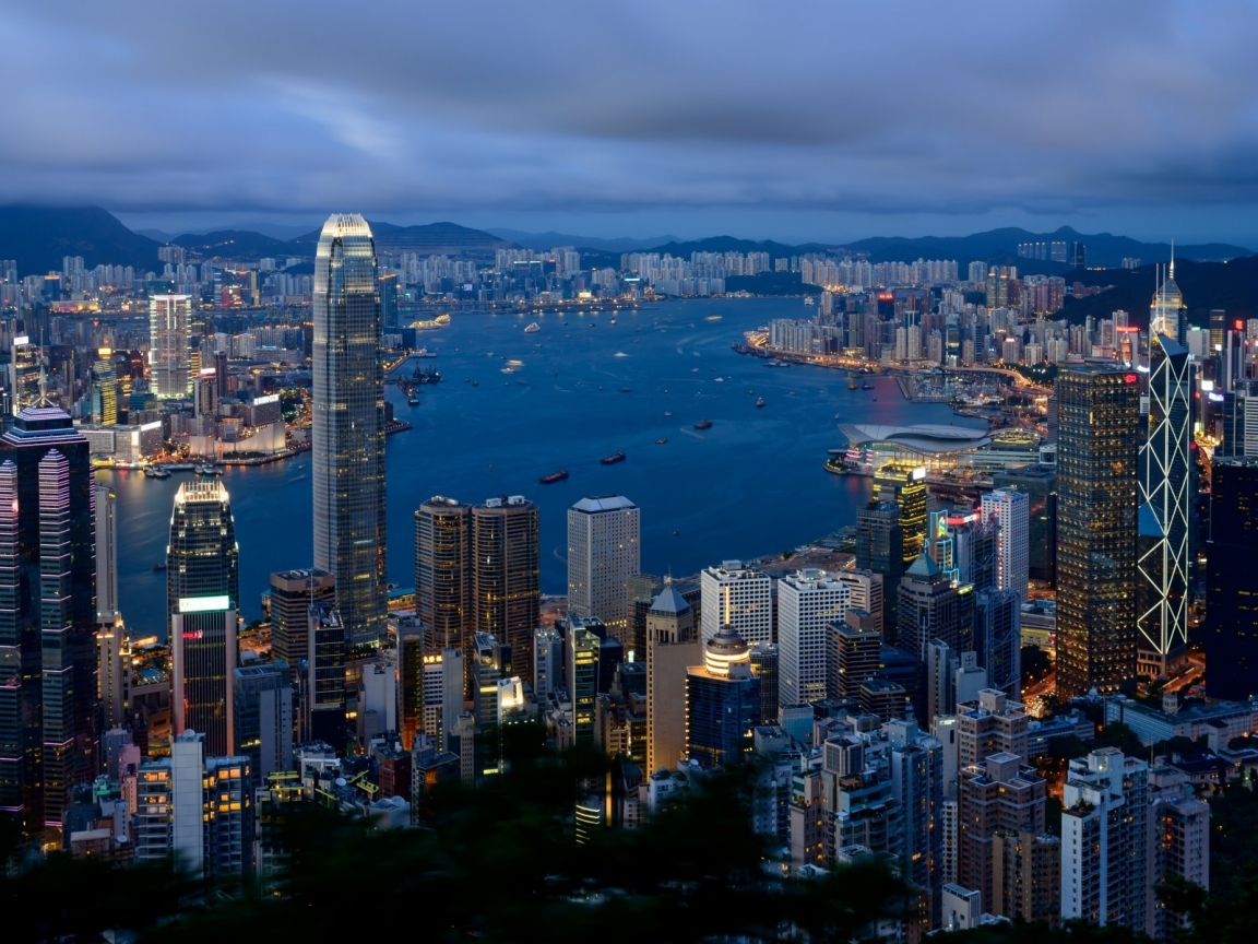 Hong Kong City View for 1152 x 864 resolution