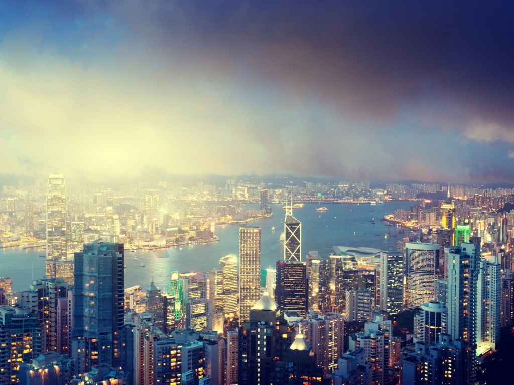 Hong Kong Victoria Peak for 1024 x 768 resolution