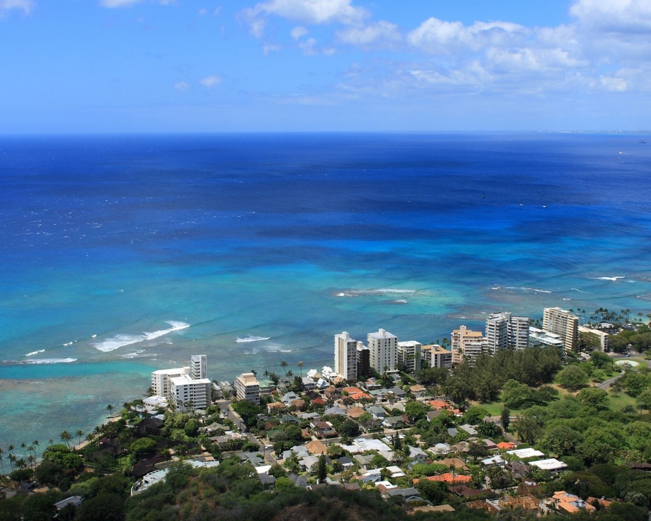 Honolulu Hawaii Landscape for 1280 x 1024 resolution