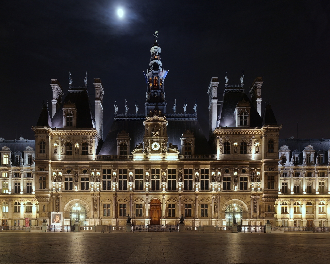 Hotel de Ville Paris for 1280 x 1024 resolution