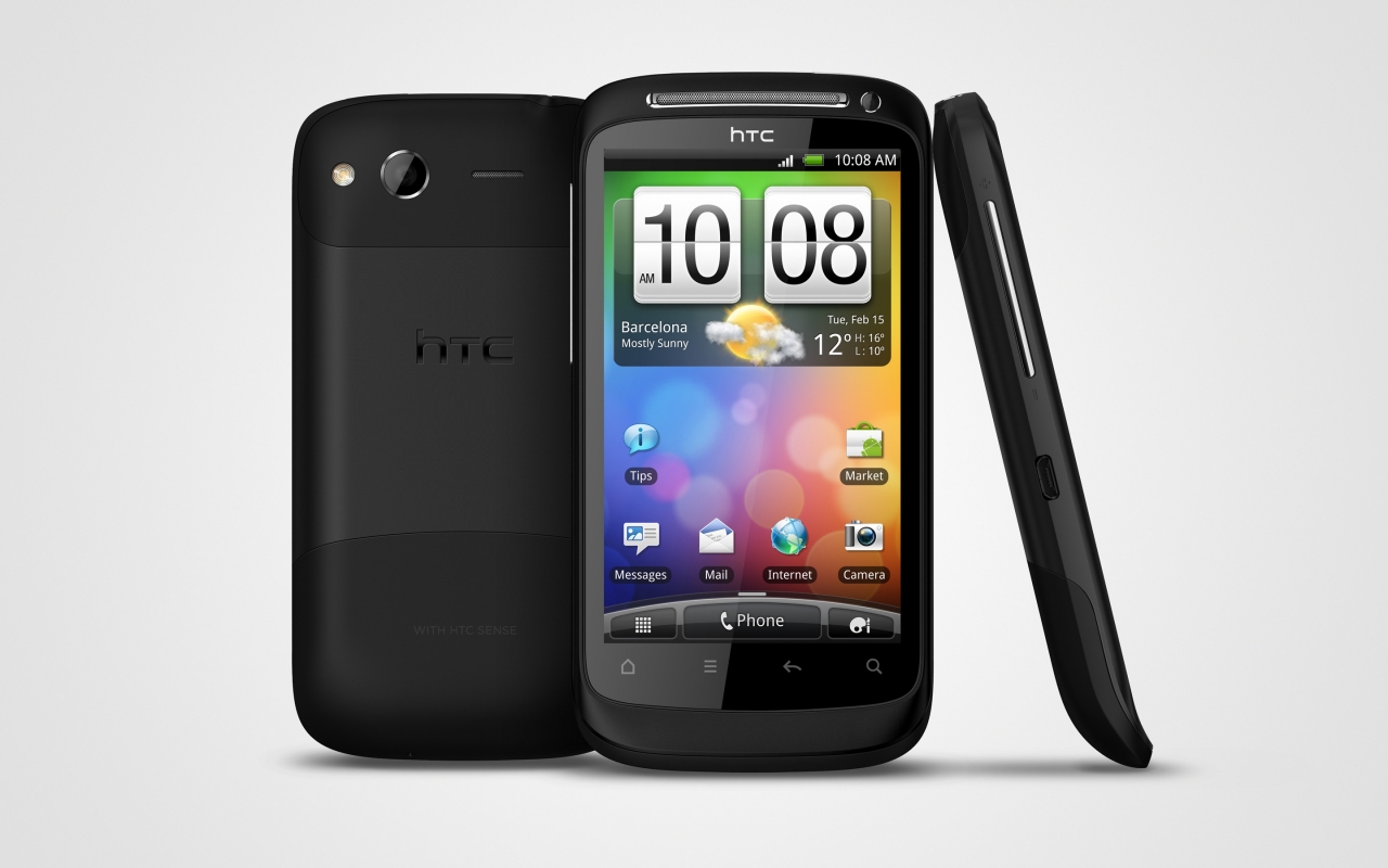 HTC Desire S for 1280 x 800 widescreen resolution