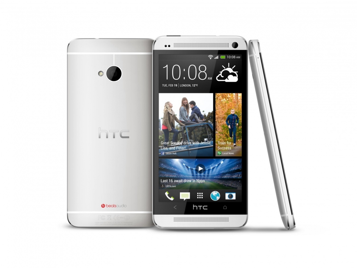 HTC One White for 1152 x 864 resolution