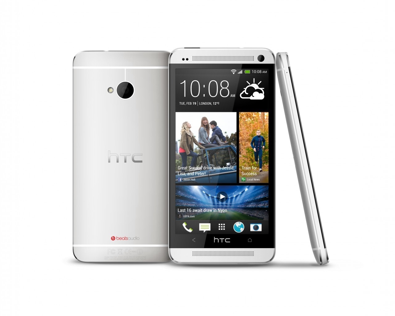 HTC One White for 1280 x 1024 resolution