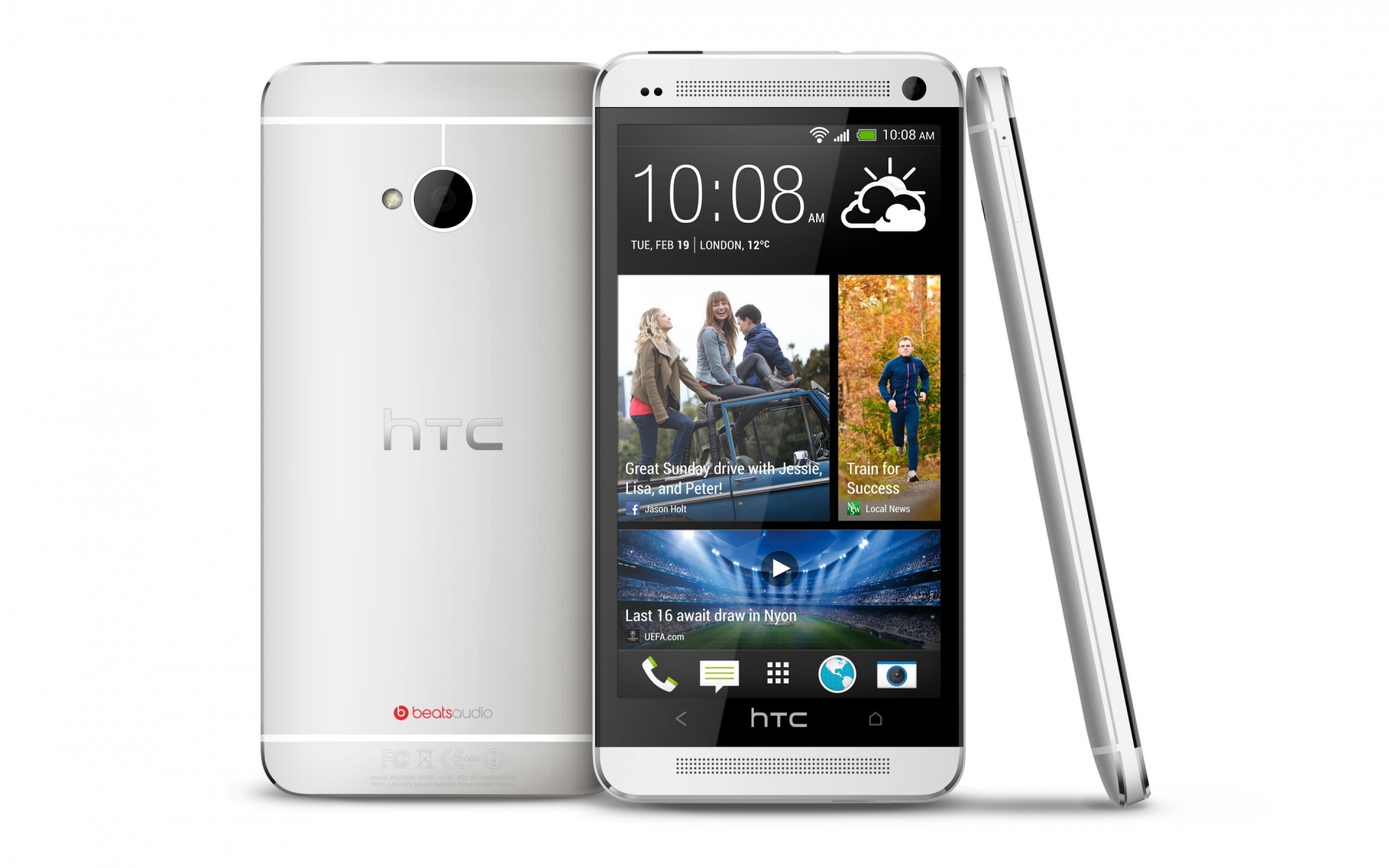 HTC One White for 1920 x 1200 widescreen resolution