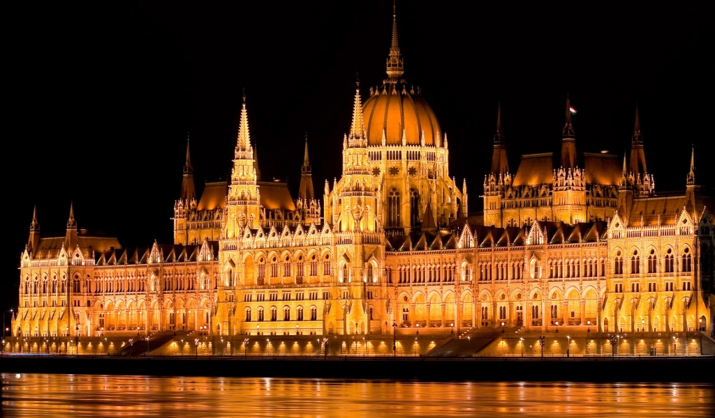 Hungarian Parliament Building for 1024 x 600 widescreen resolution
