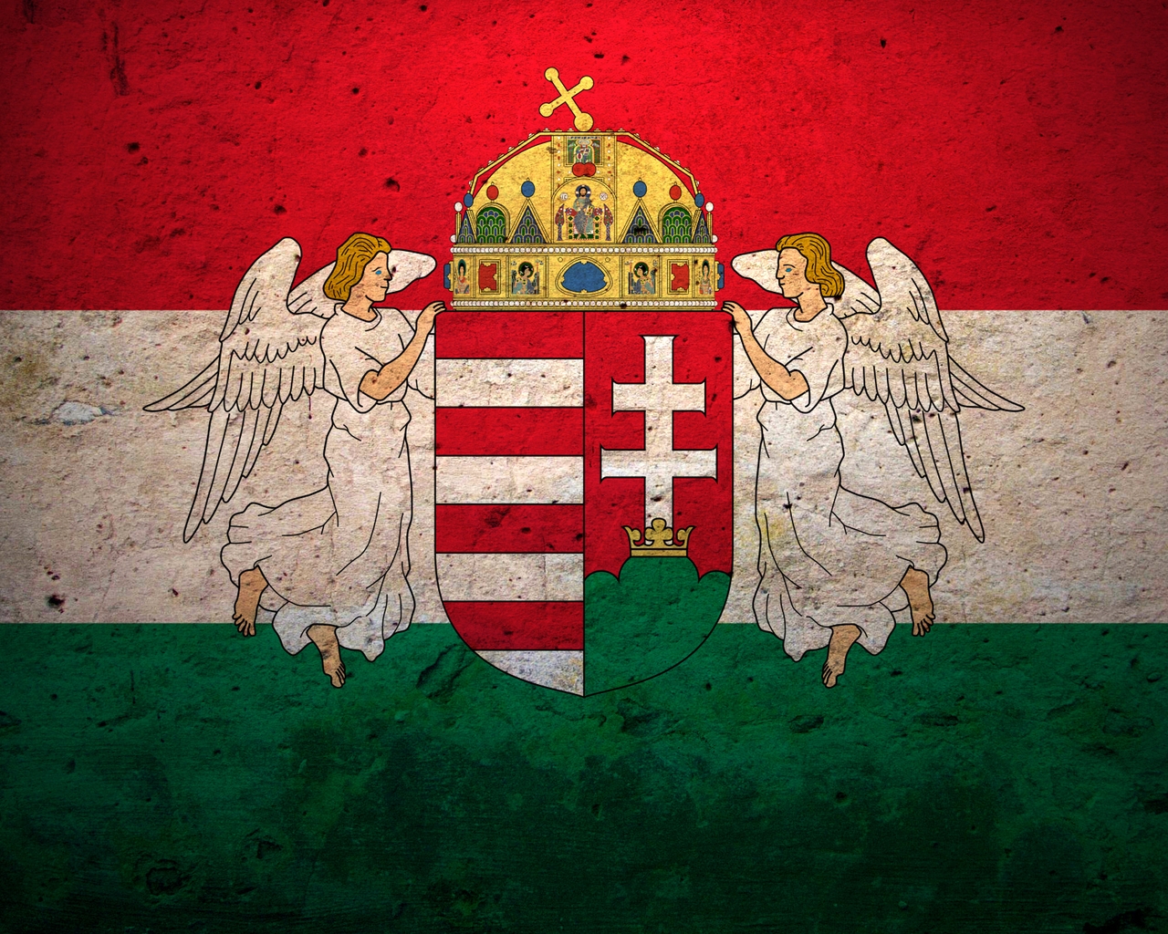 Hungary Flag for 1280 x 1024 resolution