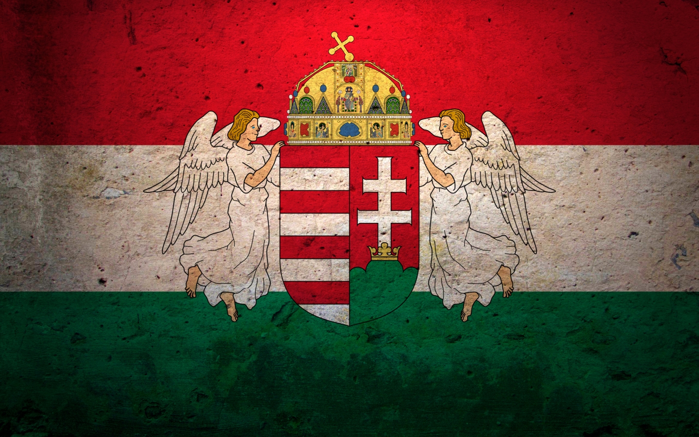 Hungary Flag for 1440 x 900 widescreen resolution