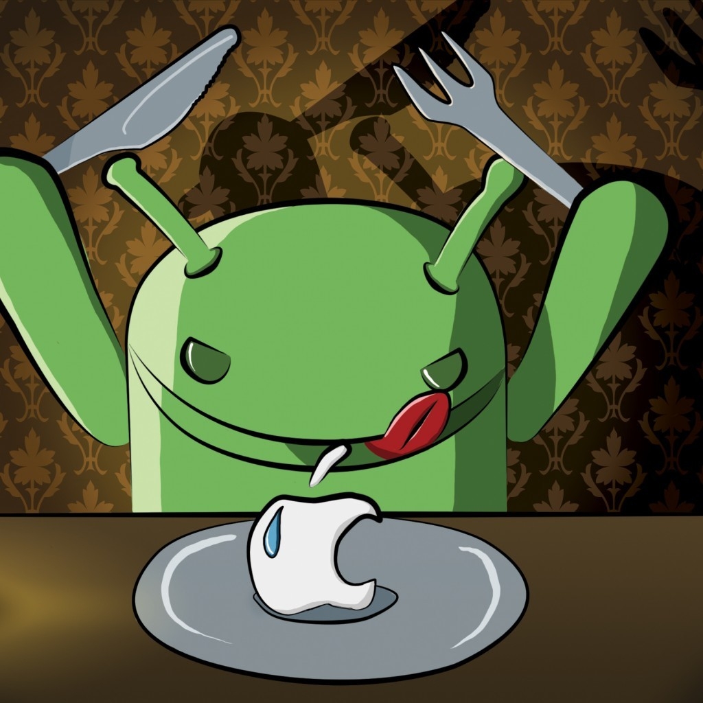 Hungry Android for 1024 x 1024 iPad resolution
