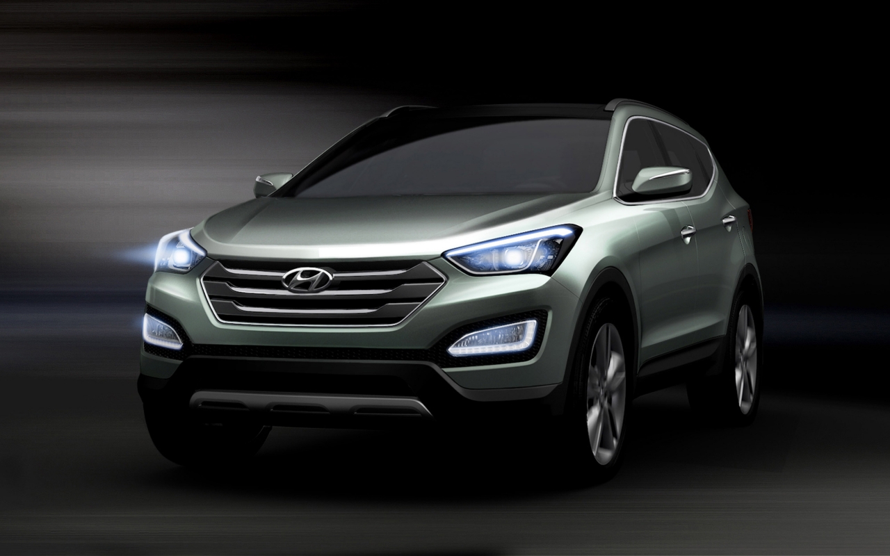 Hyundai Santa FE 2013 Edition for 1280 x 800 widescreen resolution