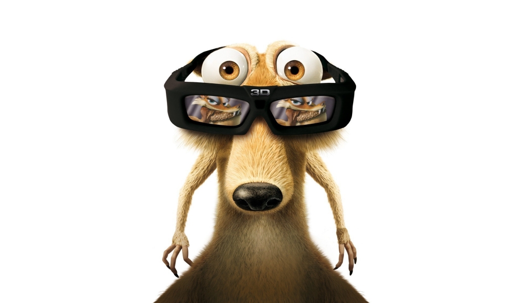 Ice Age 3D for 1024 x 600 widescreen resolution