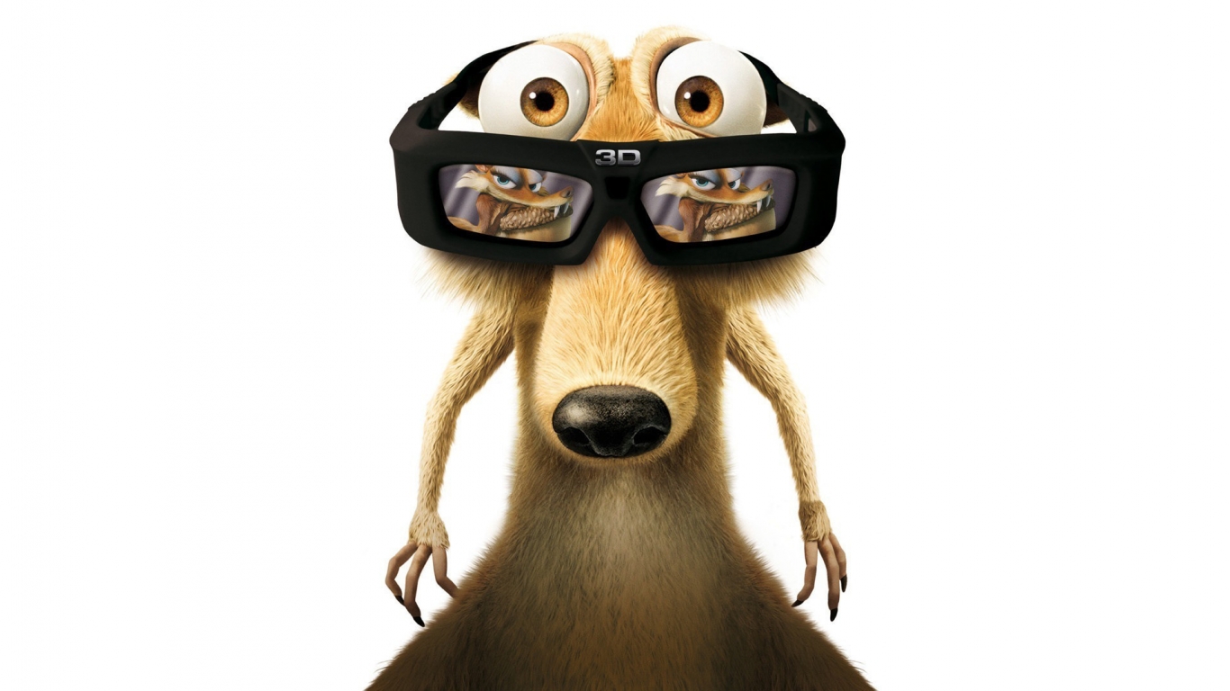 Ice Age 3D for 1366 x 768 HDTV resolution