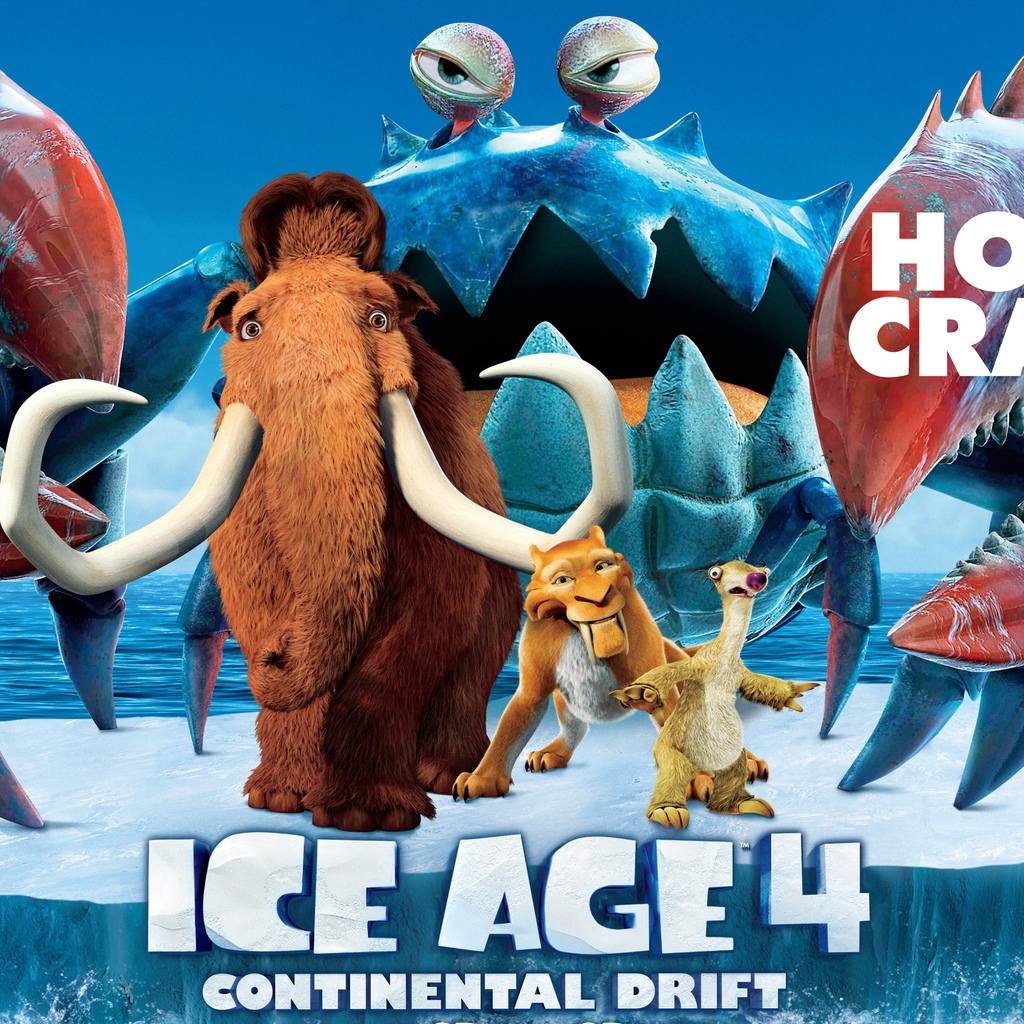 Ice Age 4 Holy Crab for 1024 x 1024 iPad resolution