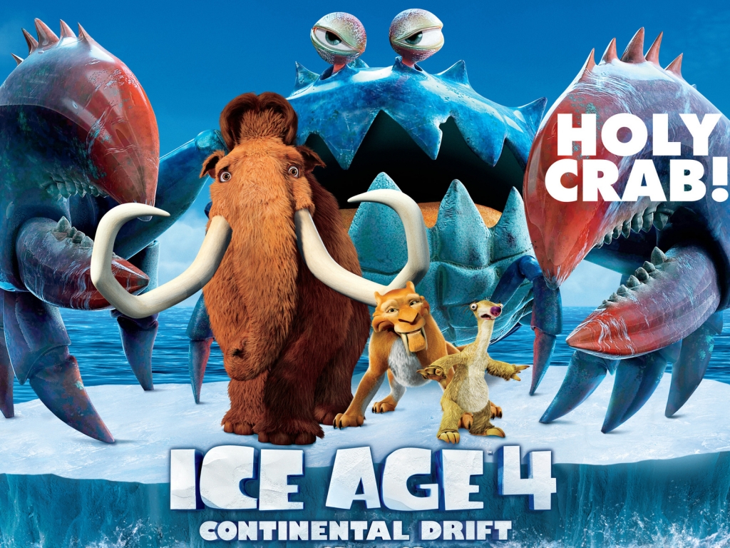 Ice Age 4 Holy Crab for 1024 x 768 resolution
