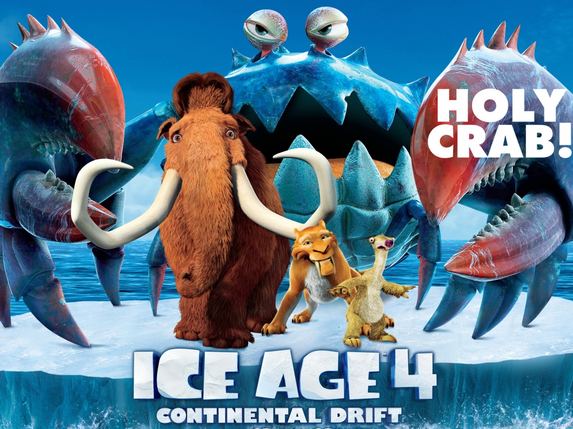 Ice Age 4 Holy Crab for 1152 x 864 resolution