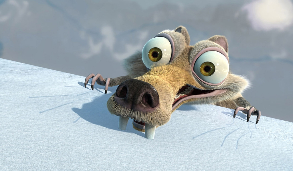 Ice Age Scrat for 1024 x 600 widescreen resolution