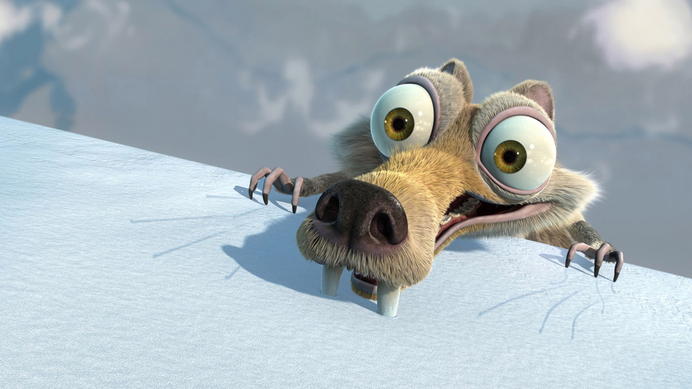 Ice Age Scrat for 1366 x 768 HDTV resolution