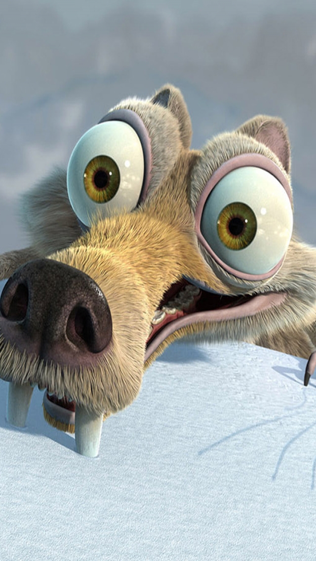 Ice Age Scrat for 640 x 1136 iPhone 5 resolution