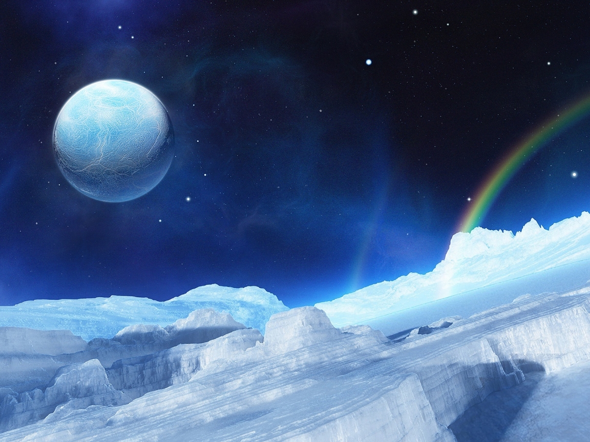 Ice Moon and Stars for 1152 x 864 resolution