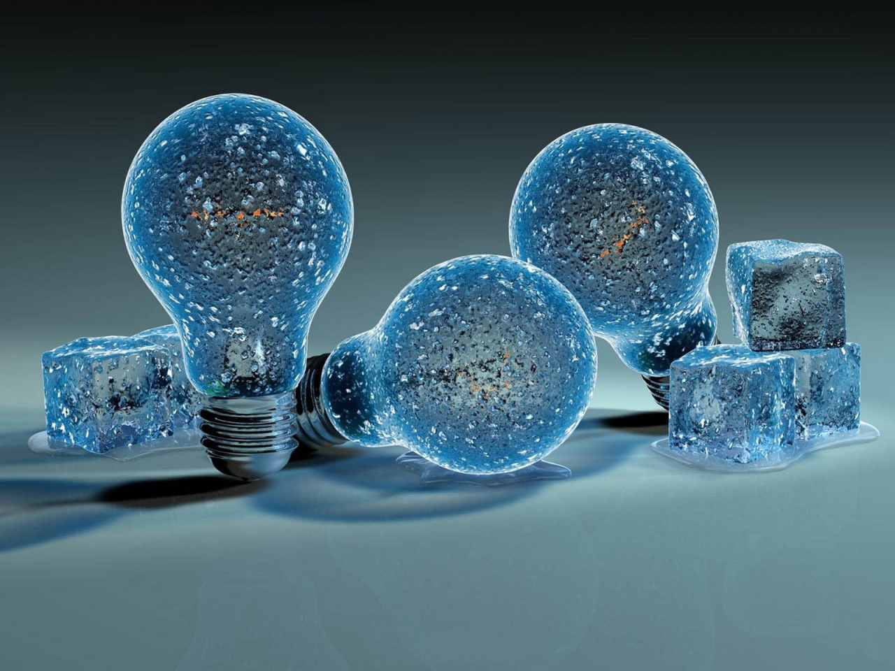 Iced Light Bulbs for 1280 x 960 resolution